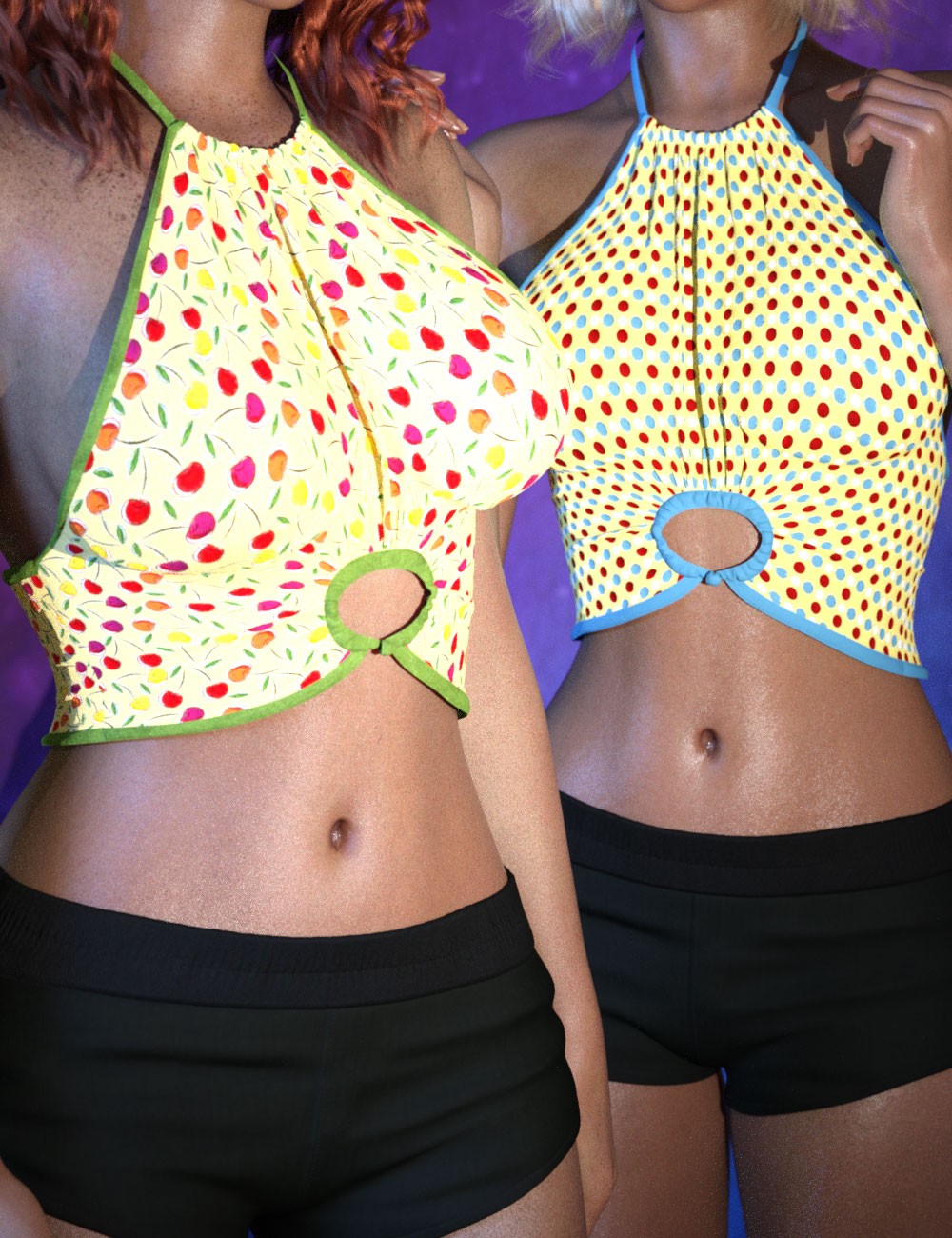 3DL Trend Textures For Ring Crop Top G8F/G9 by N/A