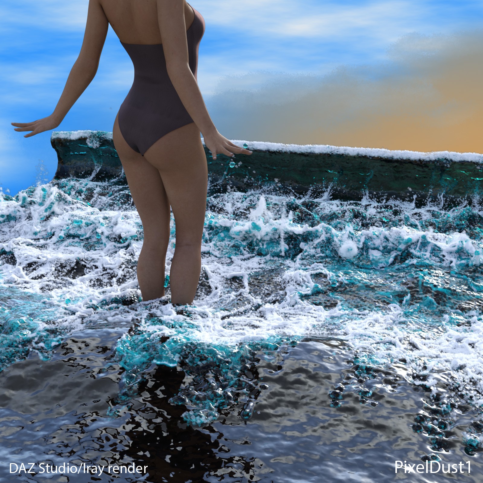 Just Standing In Water 5 by N/A