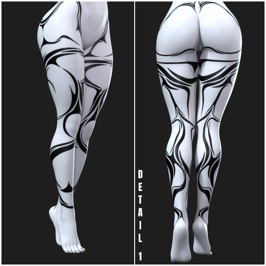 DT Tribal Tattoo set for G8F by N/A