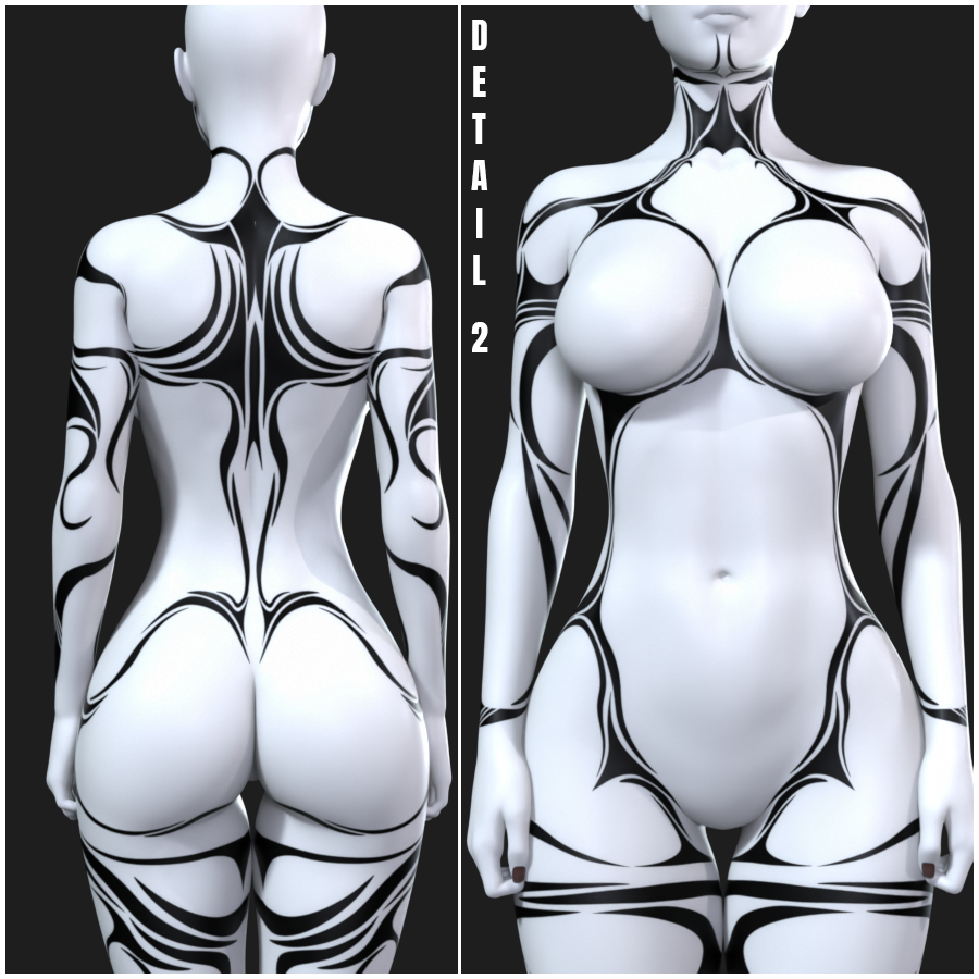 DT Tribal Tattoo set for G8F by N/A