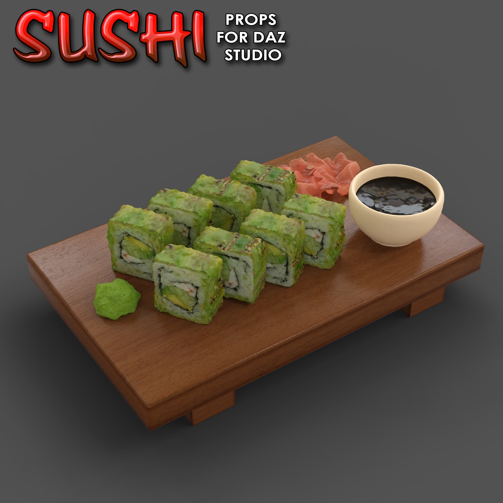 Exnem Sushi Props for Daz Studio with Iray by N/A