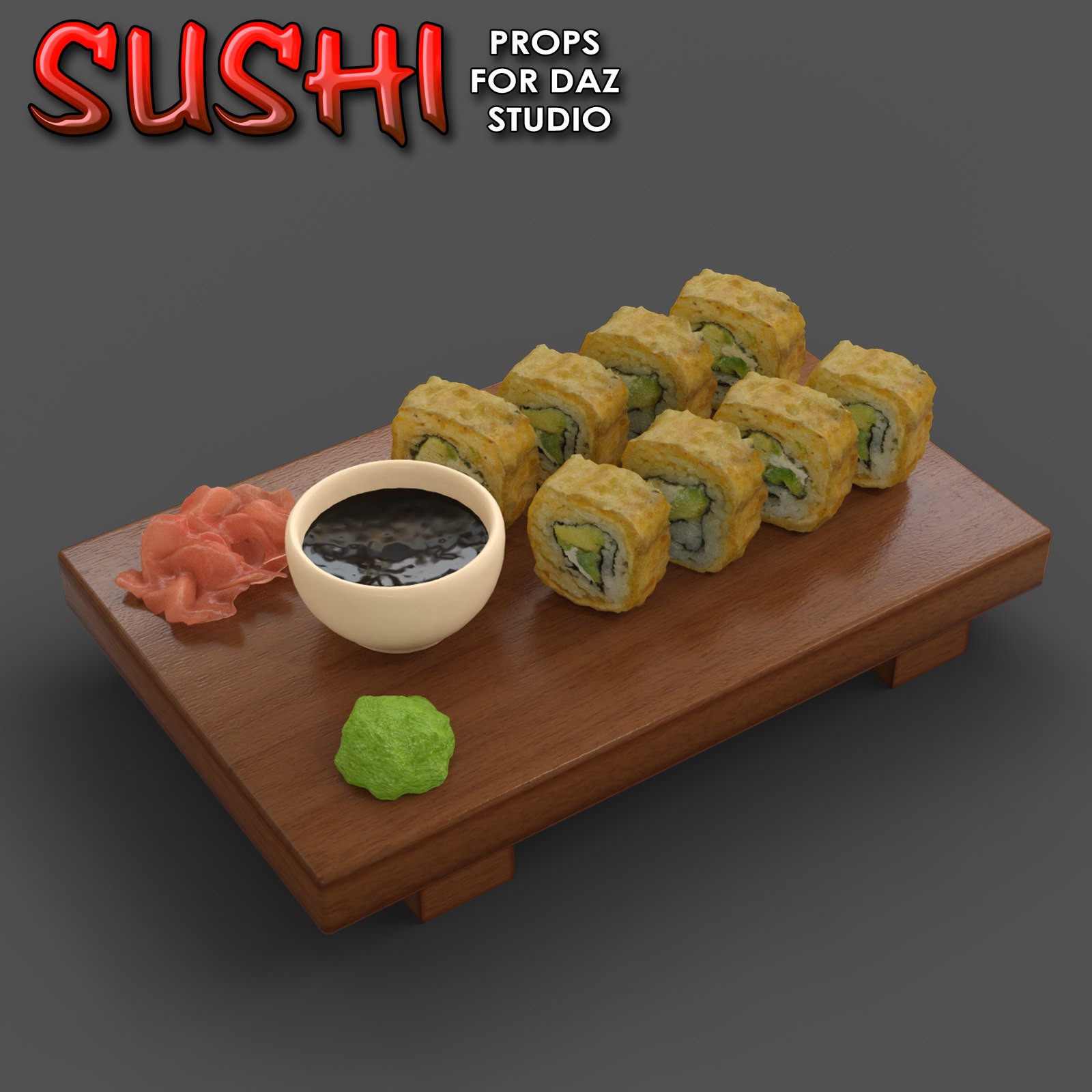 Exnem Sushi Props for Daz Studio with Iray by N/A