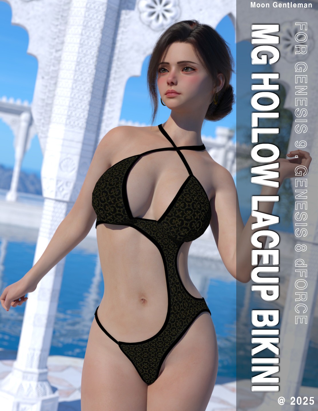 MG-Hollow LaceUp Bikini G9 G8F dForce by N/A