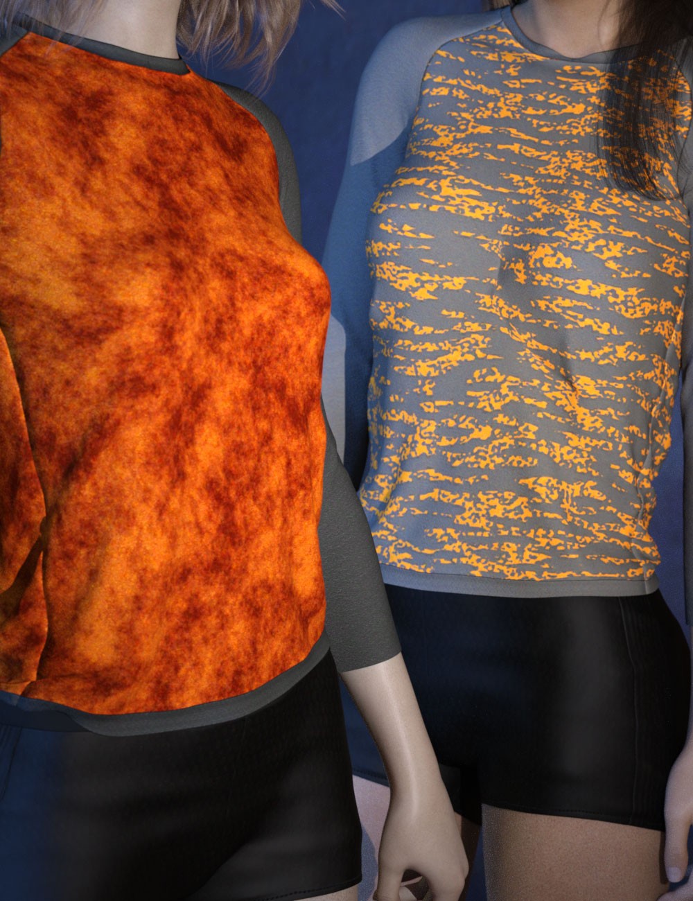 3DL ThreadBare For Long Sleeve Raglan Tee G8F/G9 by N/A
