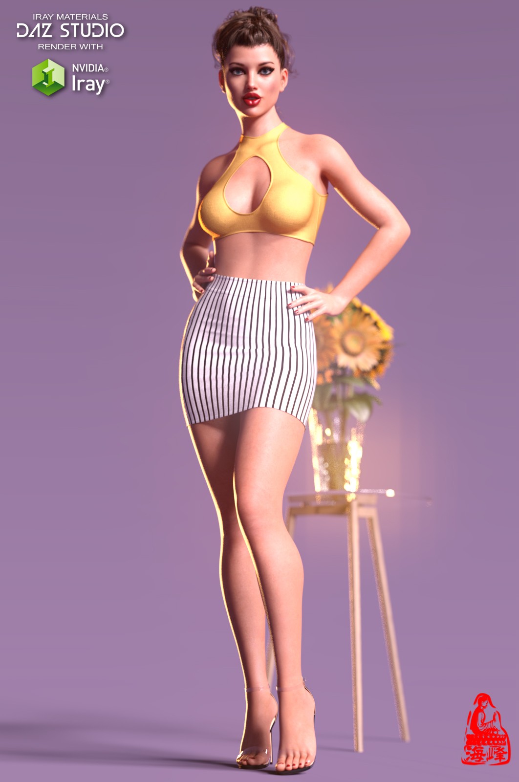 dForce Cutout Top & Mini Skirt for Genesis 8 & 8.1 Females by N/A