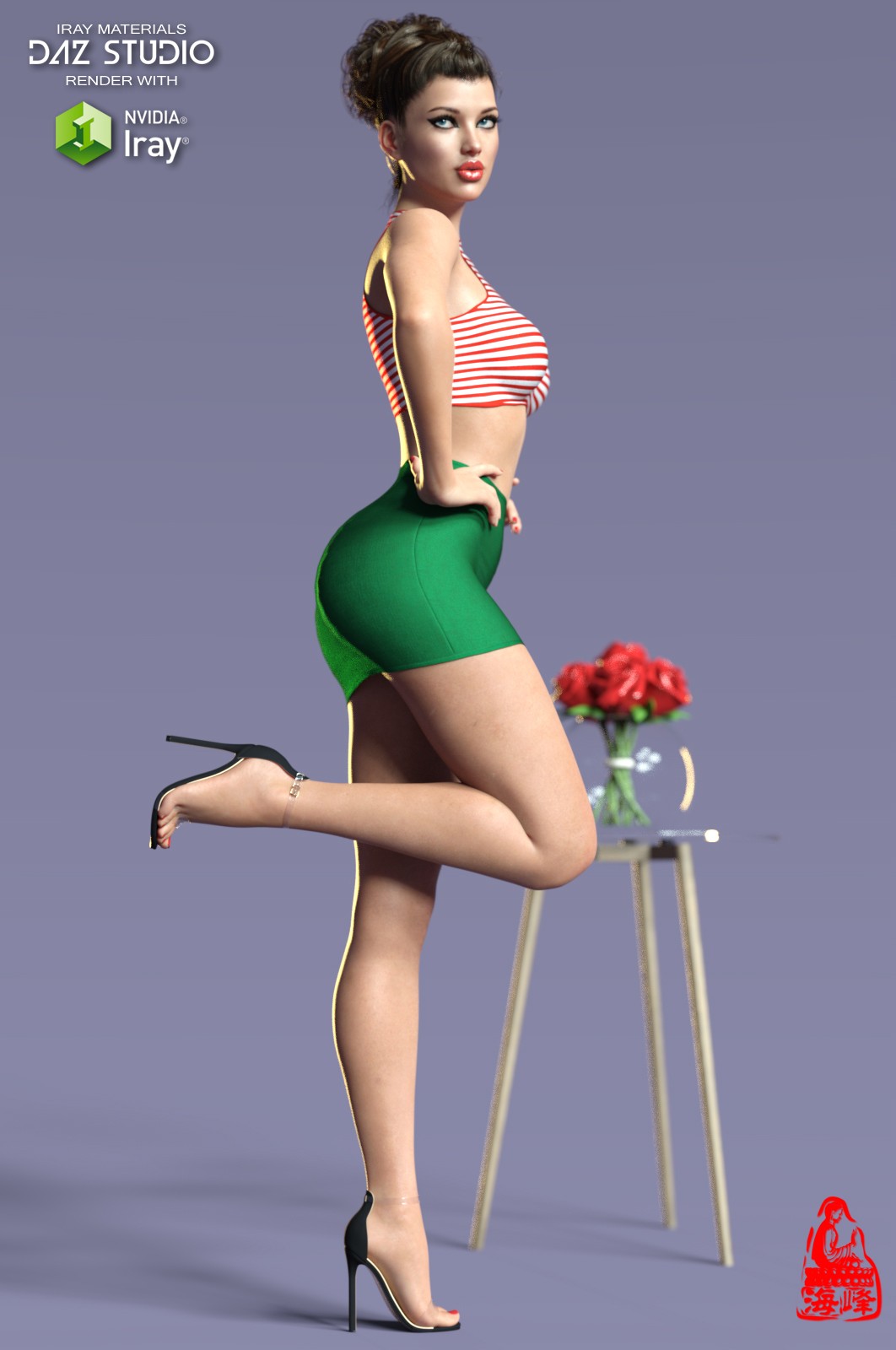dForce Cutout Top & Mini Skirt for Genesis 8 & 8.1 Females by N/A