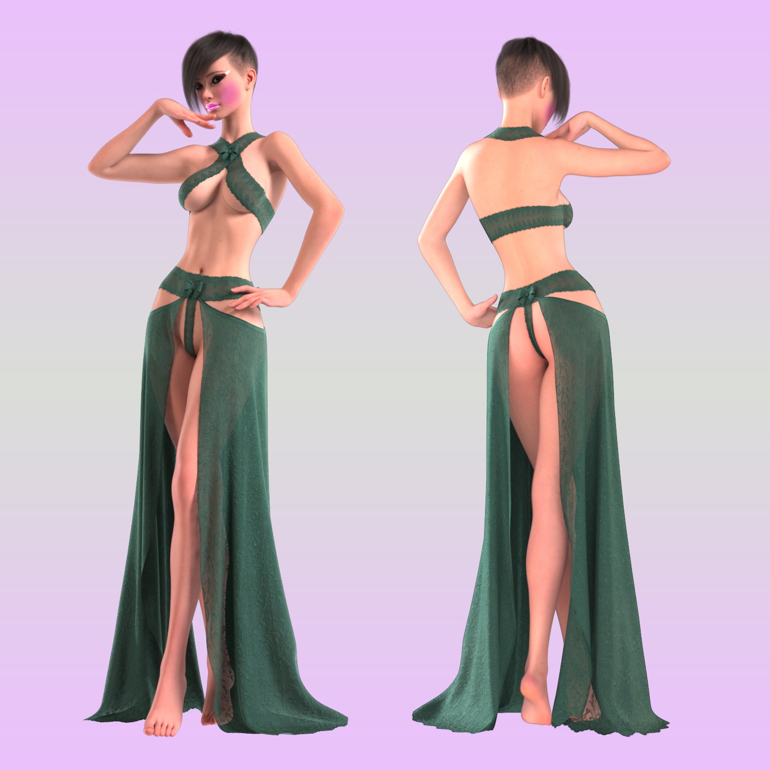 XDancer Dress for Genesis 8 and 9 by N/A