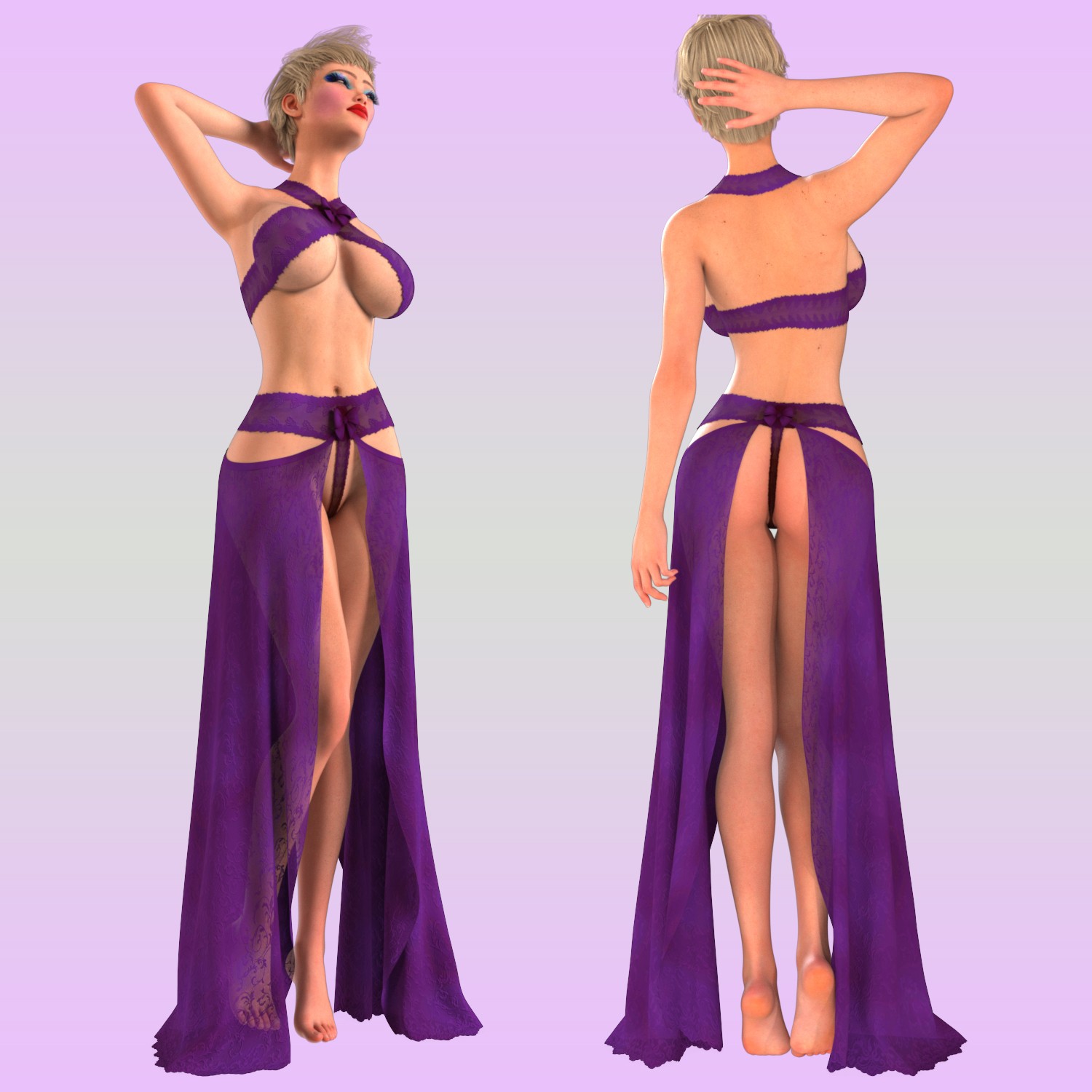 XDancer Dress for Genesis 8 and 9 by N/A