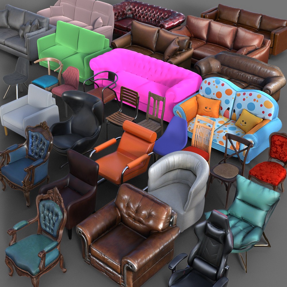 Seats Collection for Daz Studio