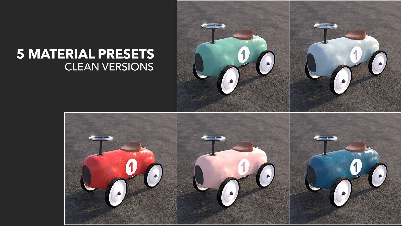 Ride-on Vintage Car for Daz Studio by N/A