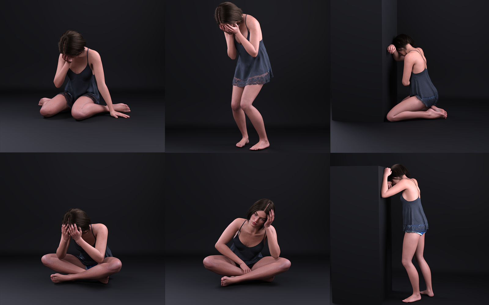 Csr - Depression and Sadness Poses by N/A