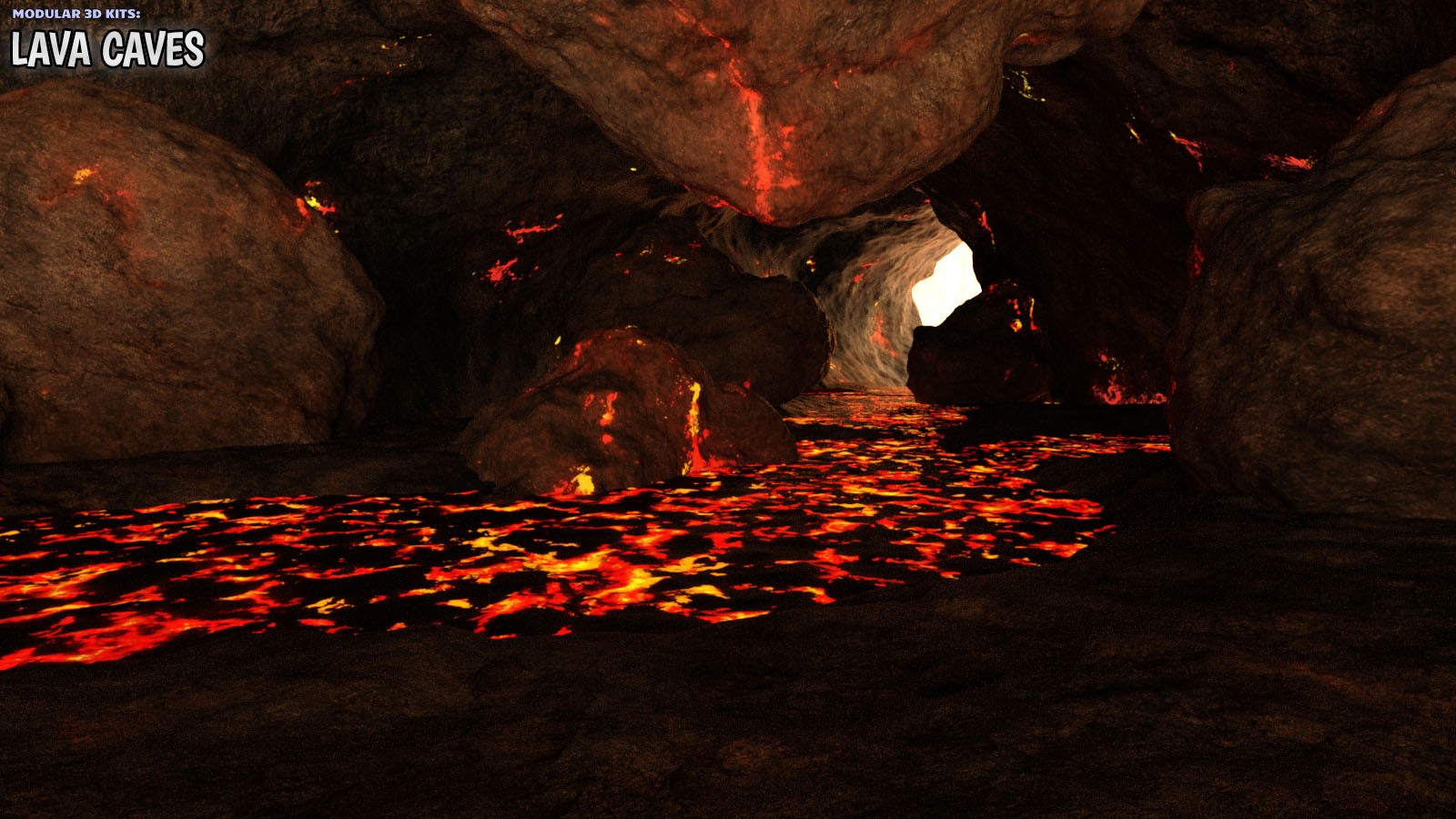 Modular 3D Kits: Lava Cave by N/A