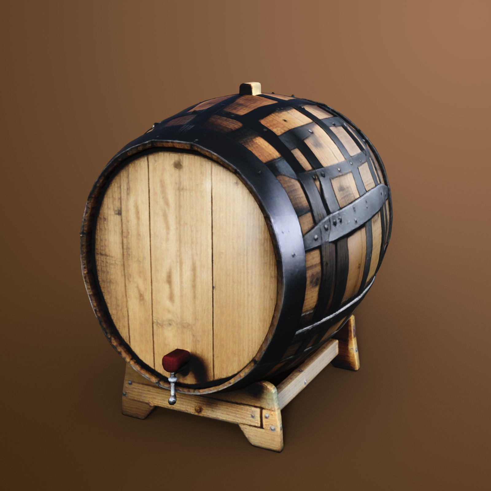 Wooden Barrels 2 by N/A