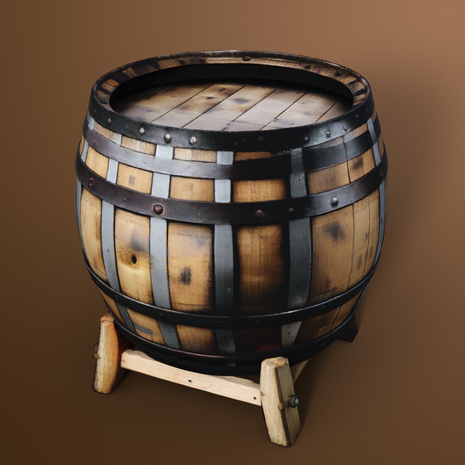 Wooden Barrels 2 by N/A