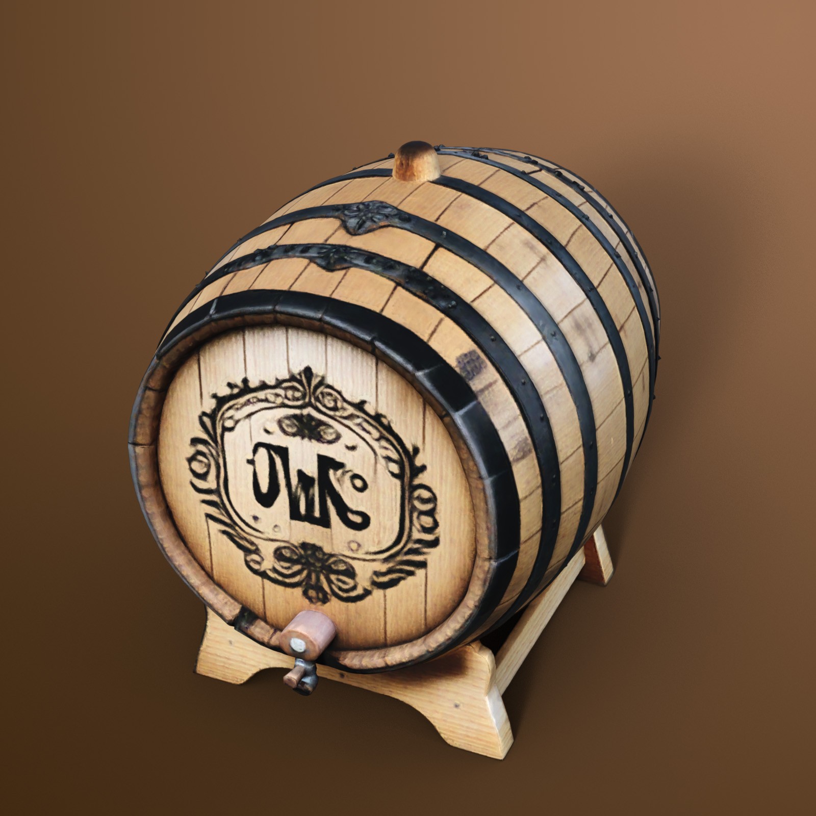 Wooden Barrels 2 by N/A
