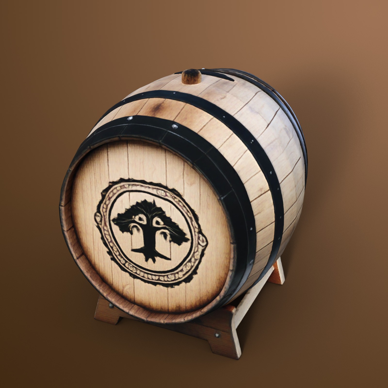 Wooden Barrels 2 by N/A