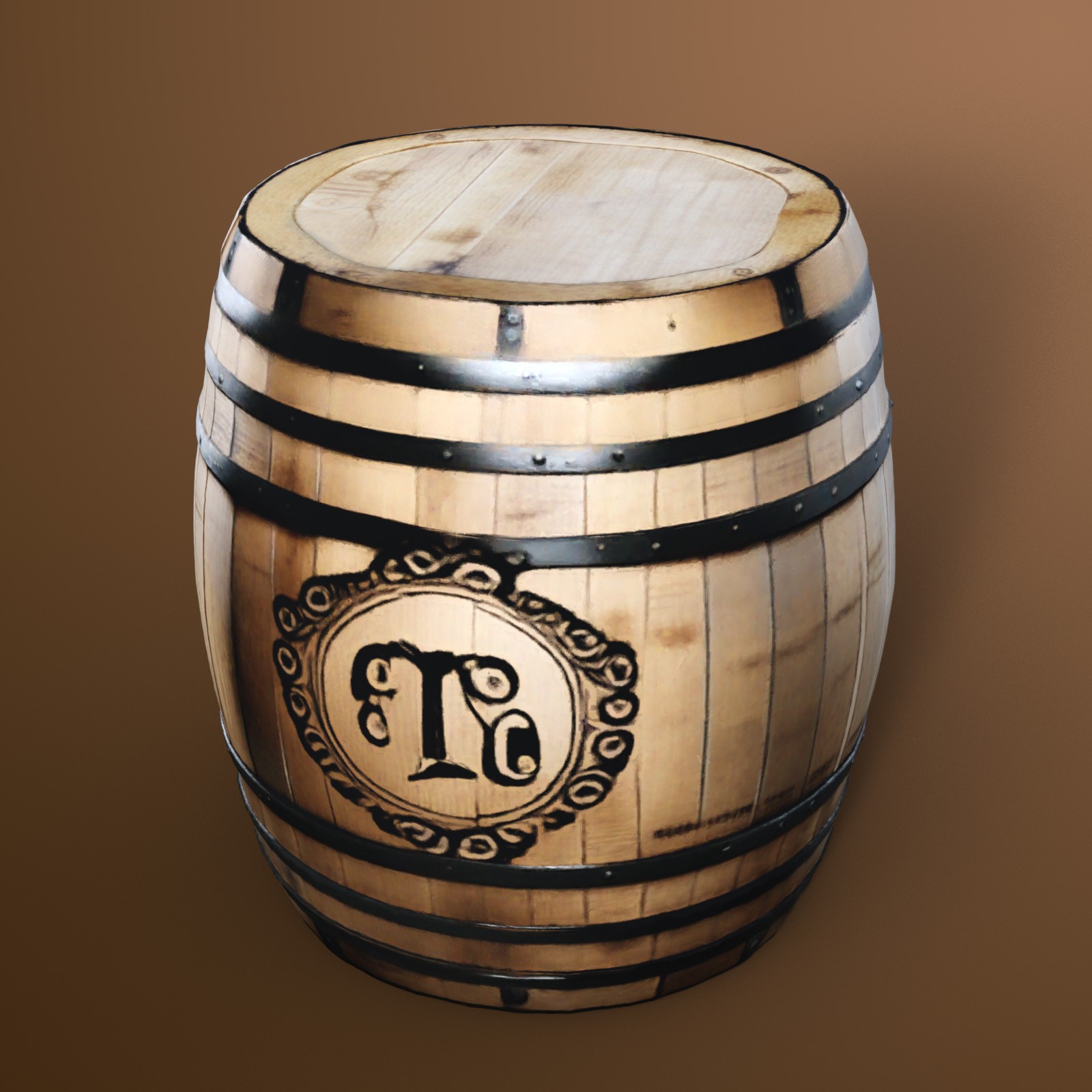 Wooden Barrels 2 by N/A
