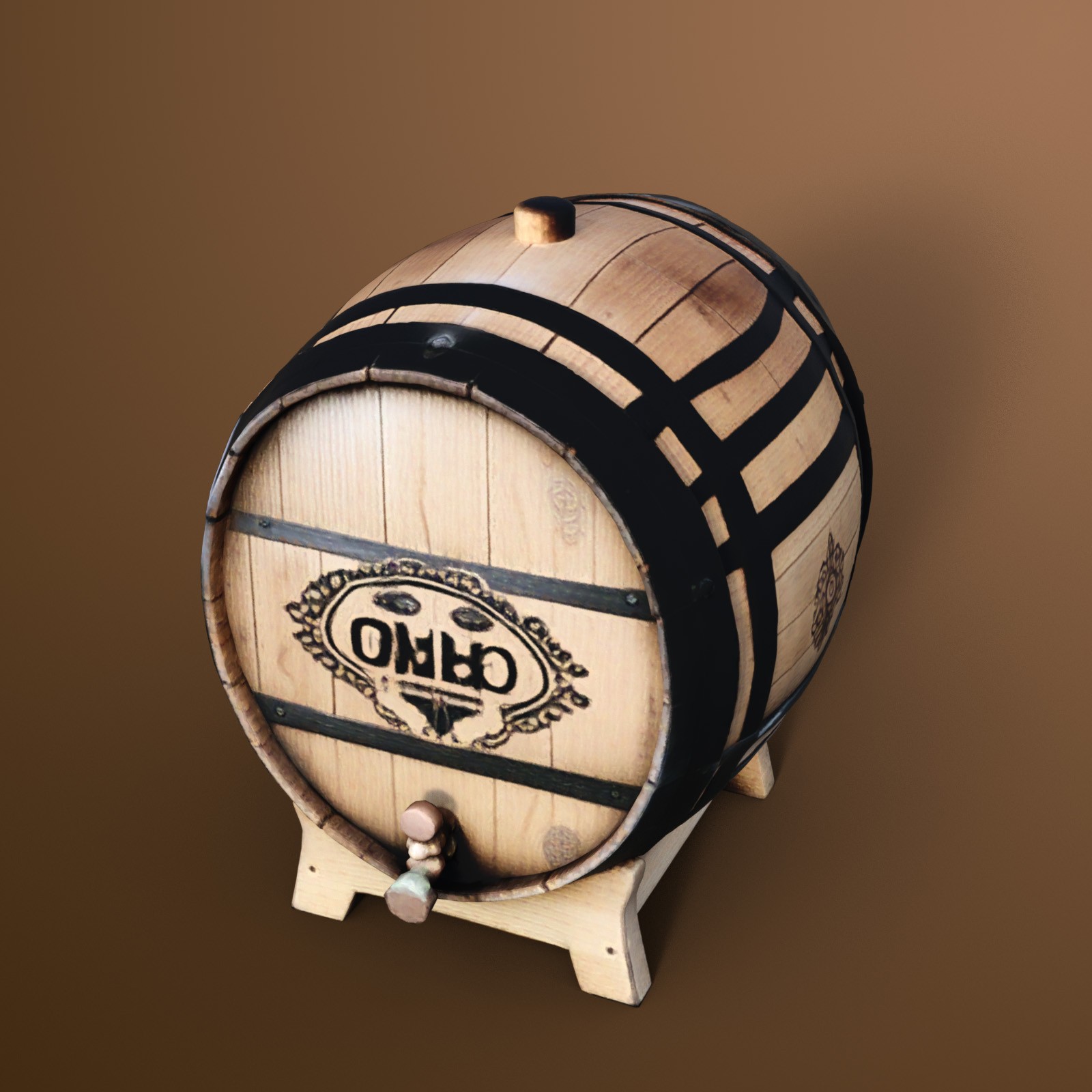 Wooden Barrels 2 by N/A
