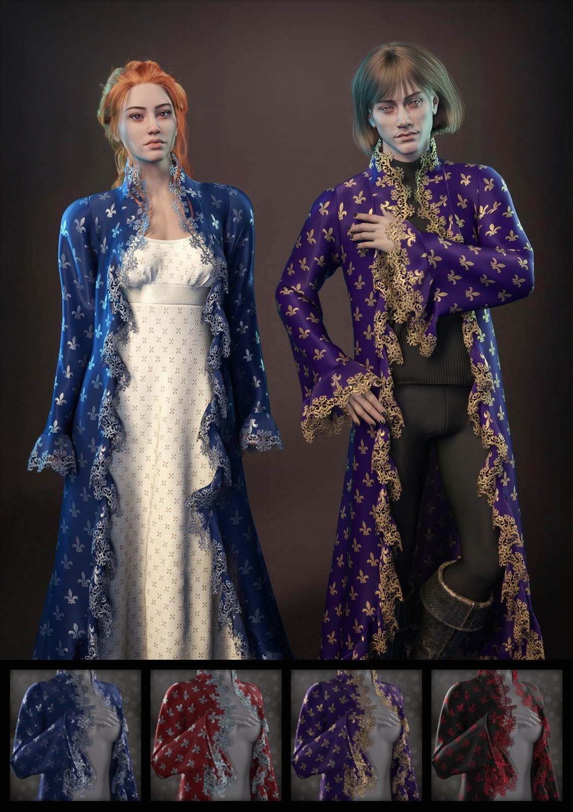 Dashing Materials for FRQ dForce: Frilly Coat by N/A