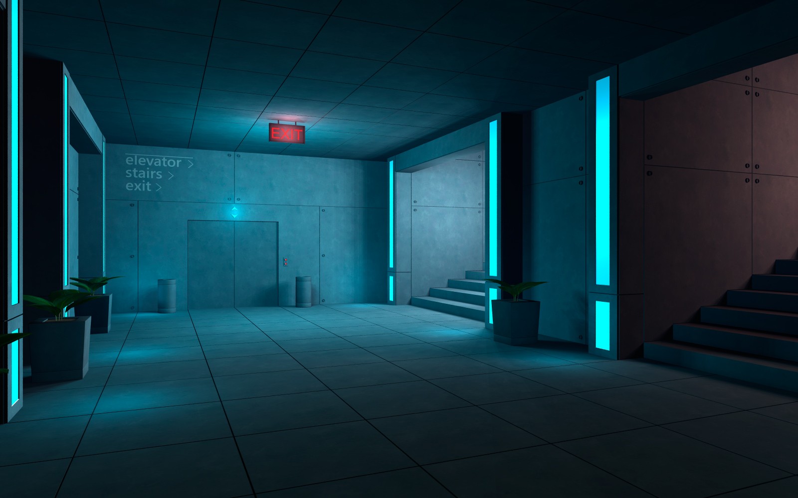 Stairs exit for Poser by N/A