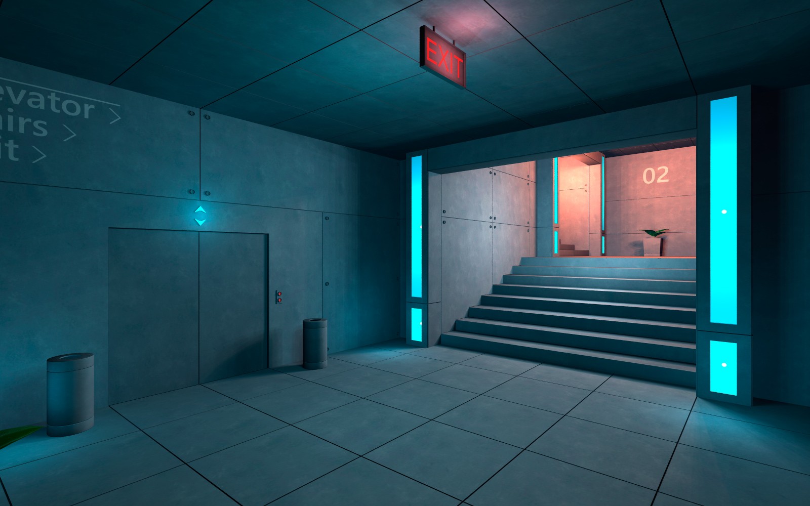 Stairs exit for Poser by N/A