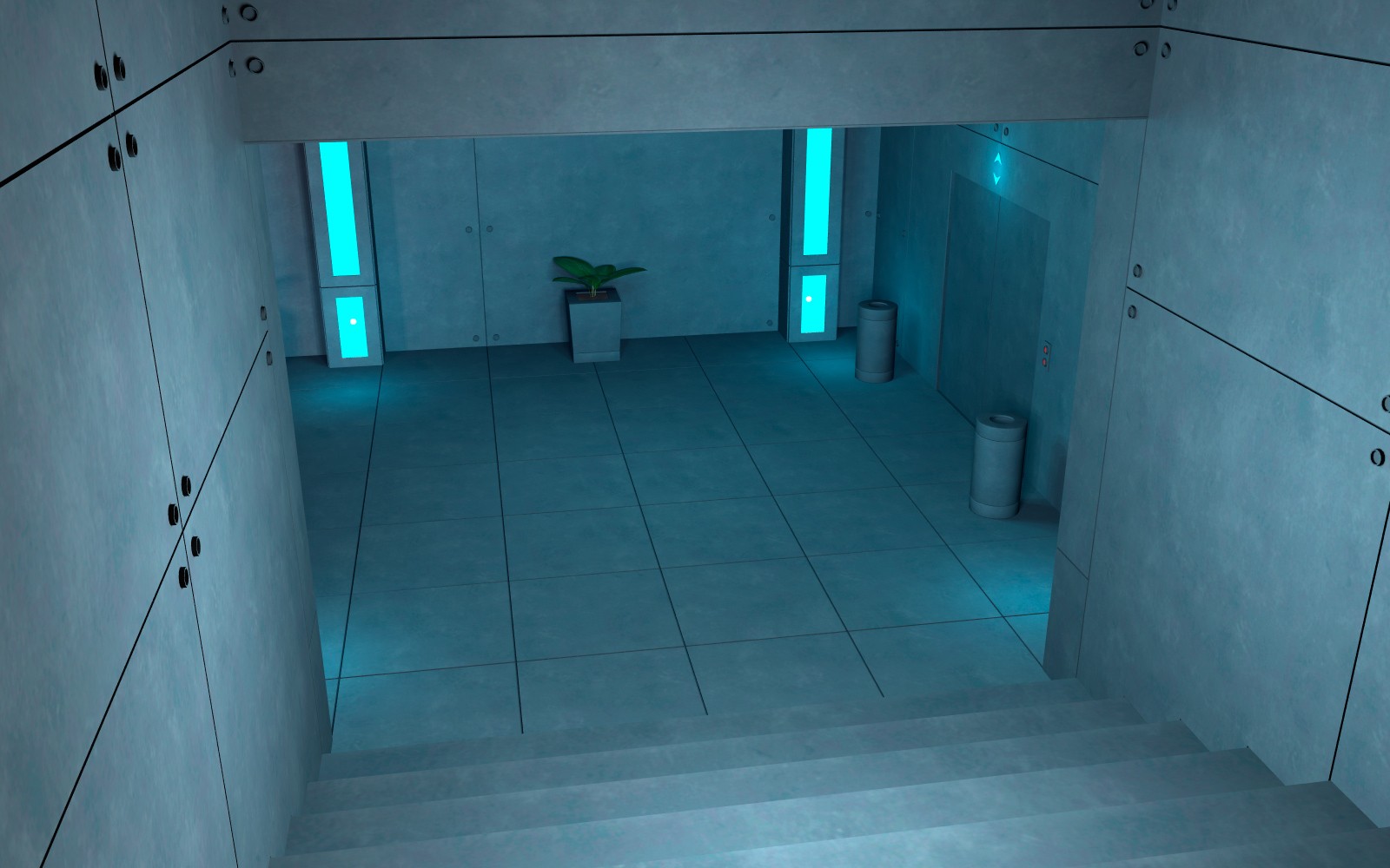 Stairs exit for Poser by N/A