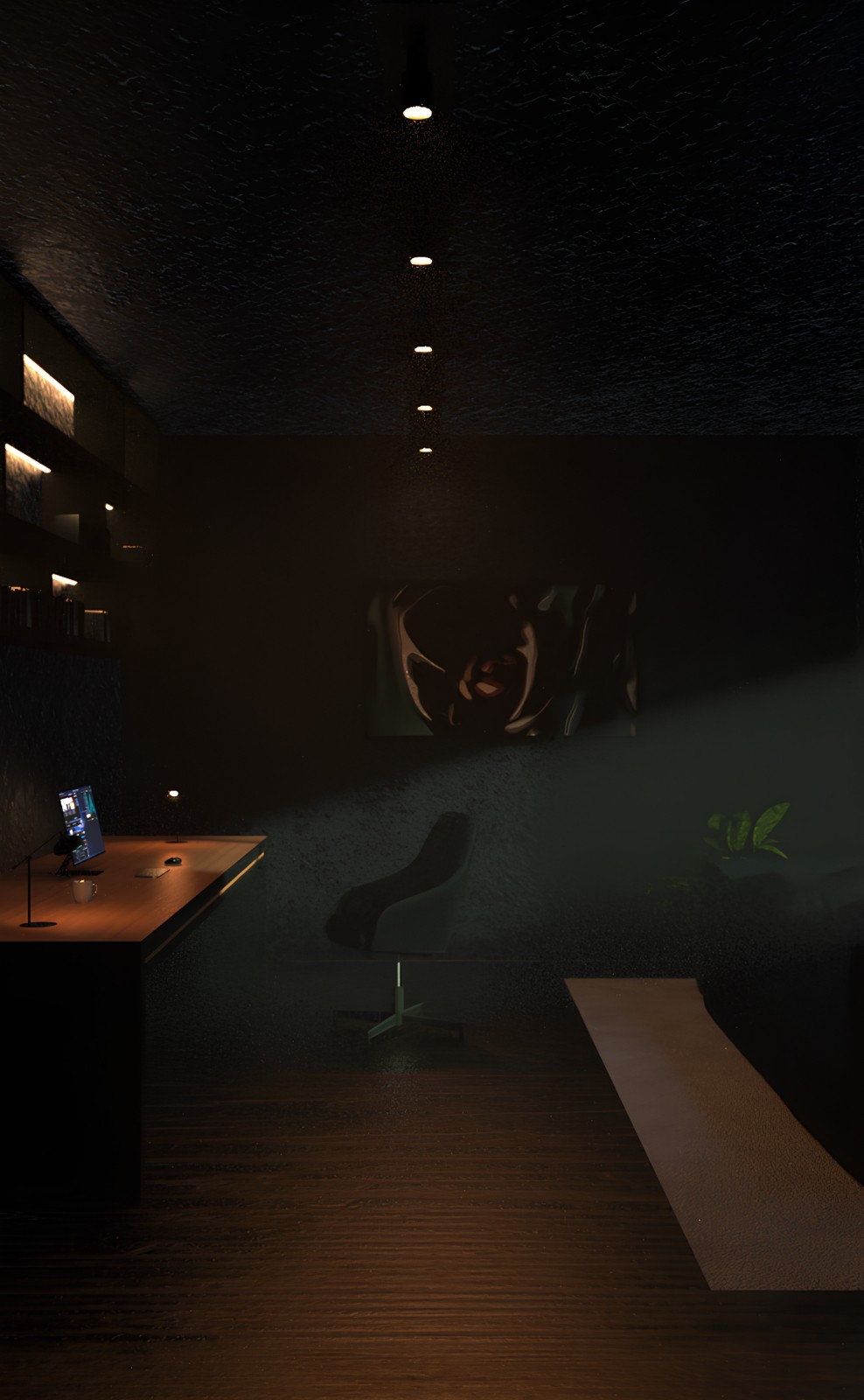 The Personal Office - Modern Study & Workspace (Iray) by N/A