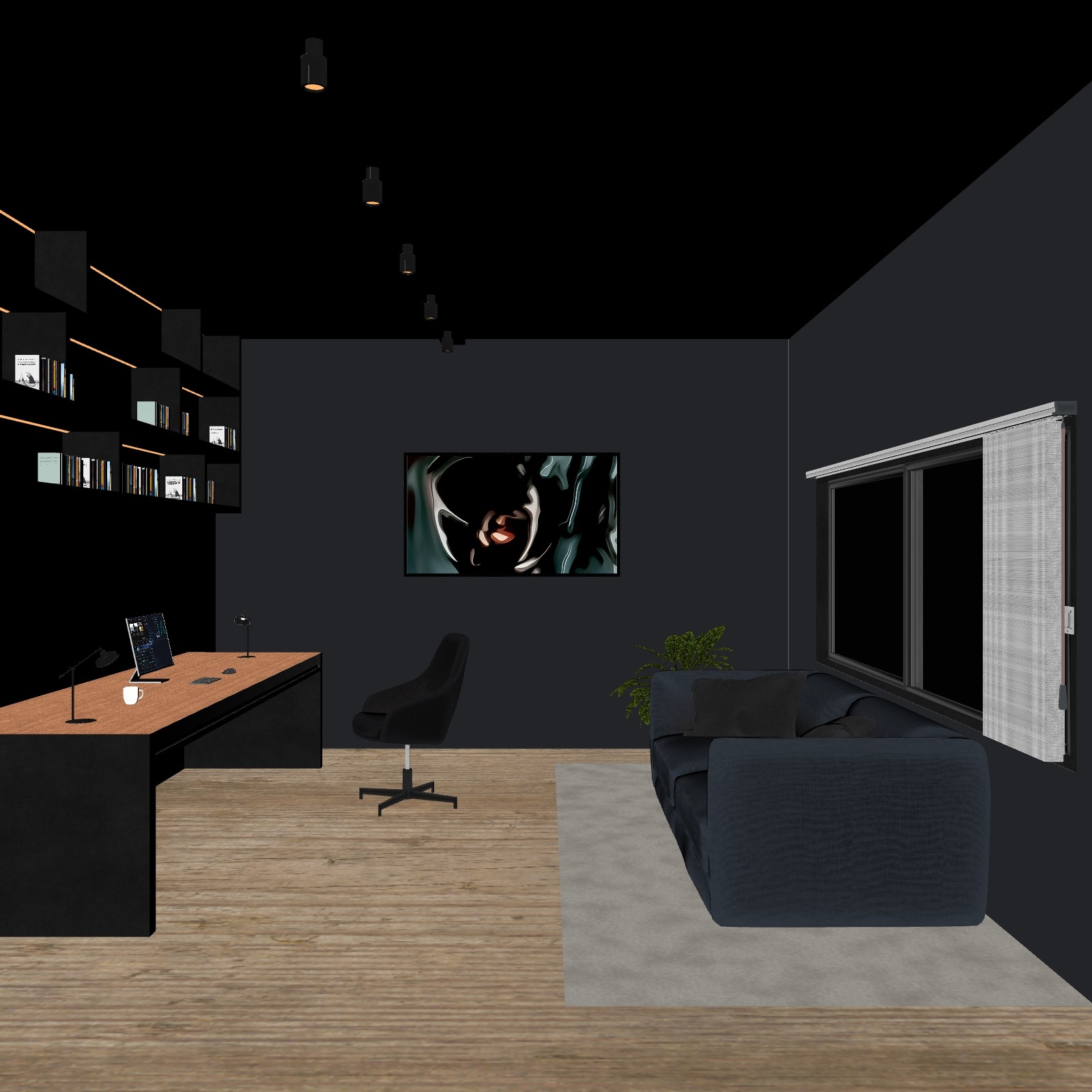 The Personal Office - Modern Study & Workspace (Iray) by N/A