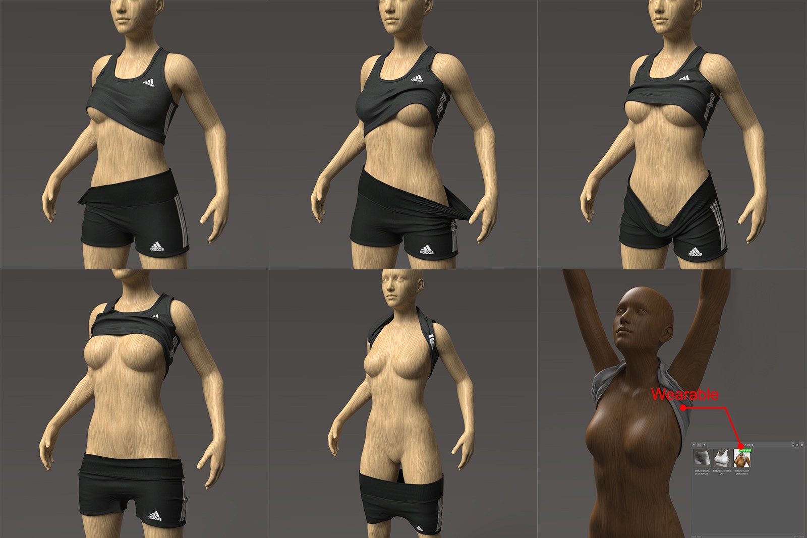 EliteDZ_Sport Bra and Short for G8F by N/A