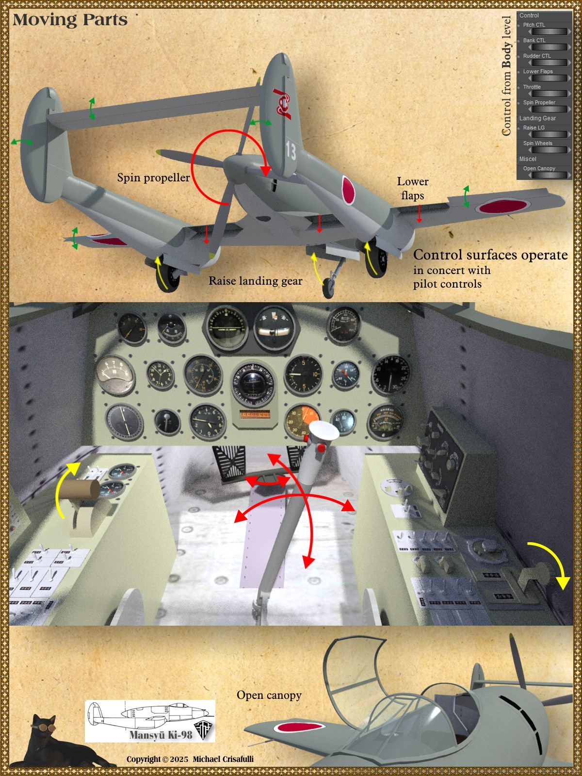 Mansyu Ki-98 WW 2 Twin-Boom Fighter by N/A