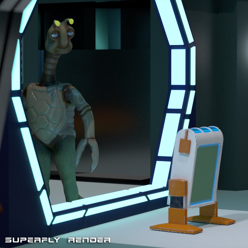 Crusteleon And GLT Space Robot for Poser by N/A
