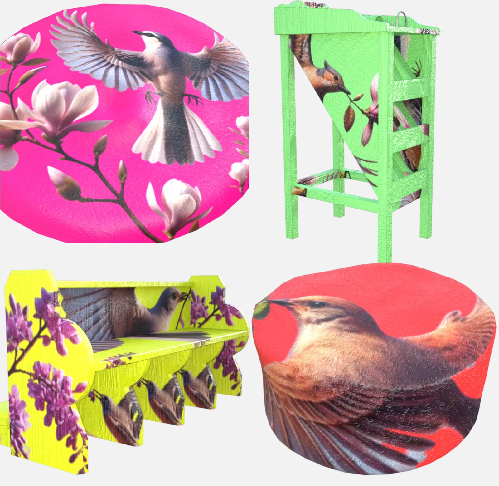 Bird & Flower Pattern Iray Shader Vol.2 by N/A