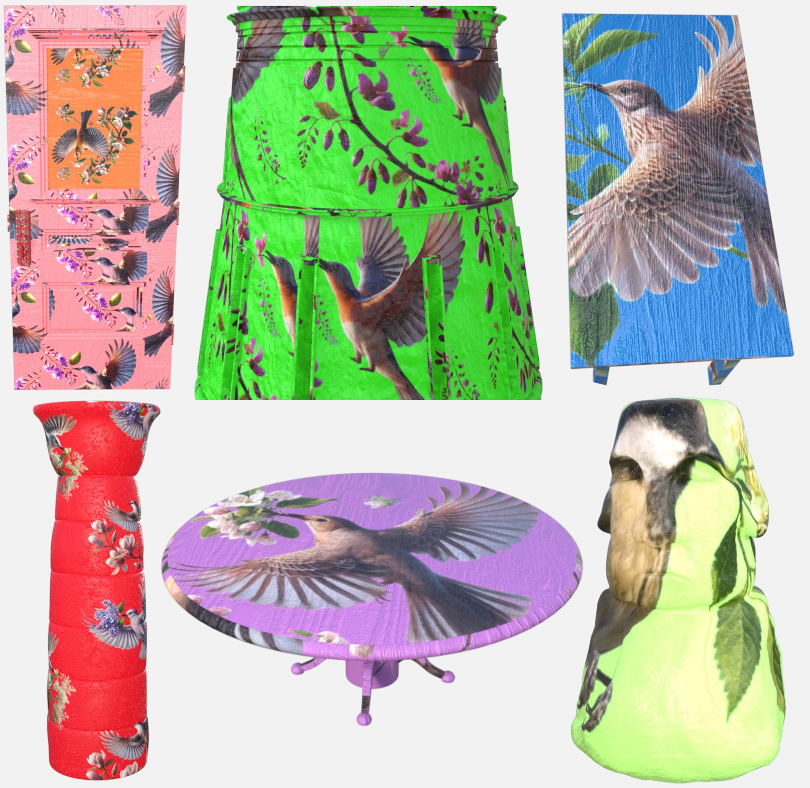 Bird & Flower Pattern Iray Shader Vol.2 by N/A