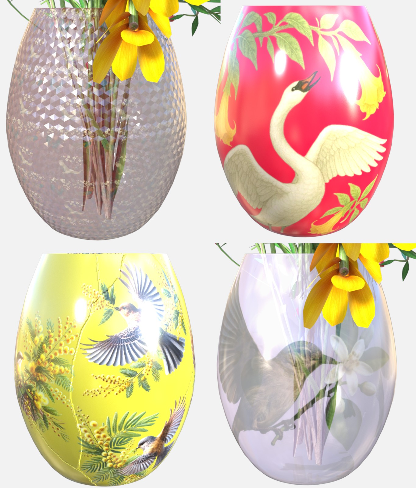 Bird & Flower Pattern Iray Shader Vol.3 by N/A