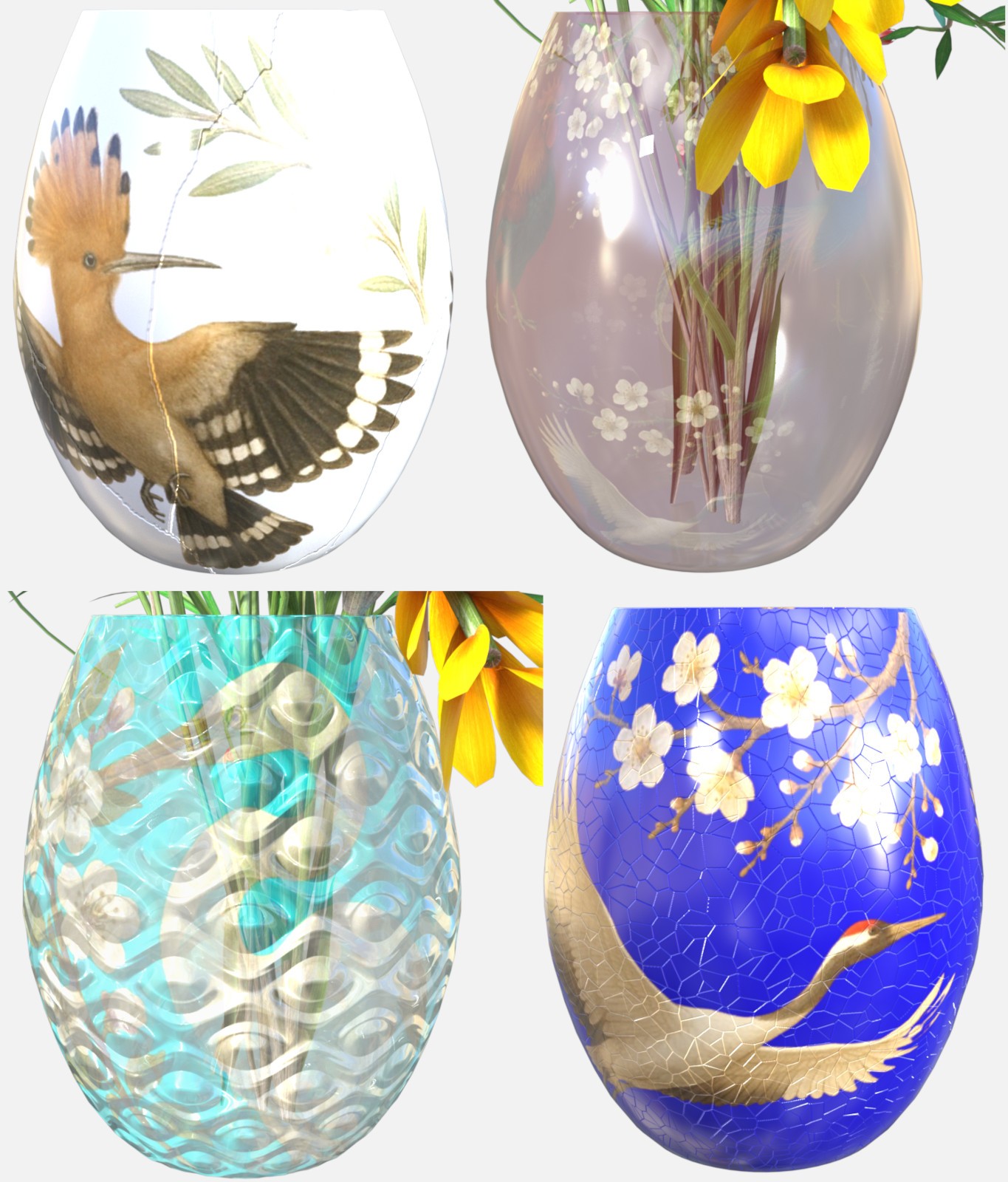 Bird & Flower Pattern Iray Shader Vol.3 by N/A