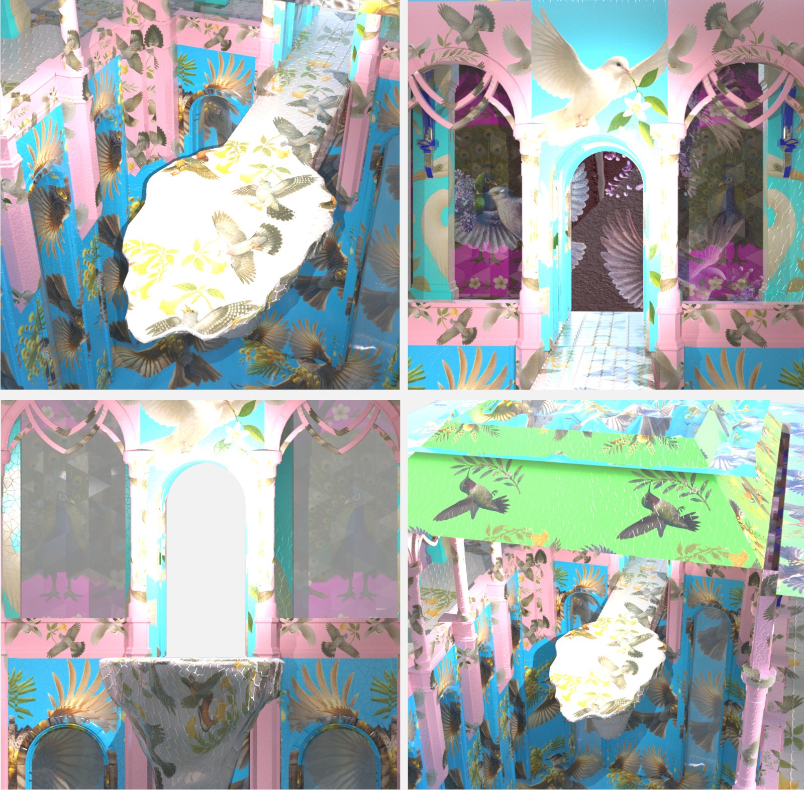 Bird & Flower Pattern Iray Shader Vol.3 by N/A