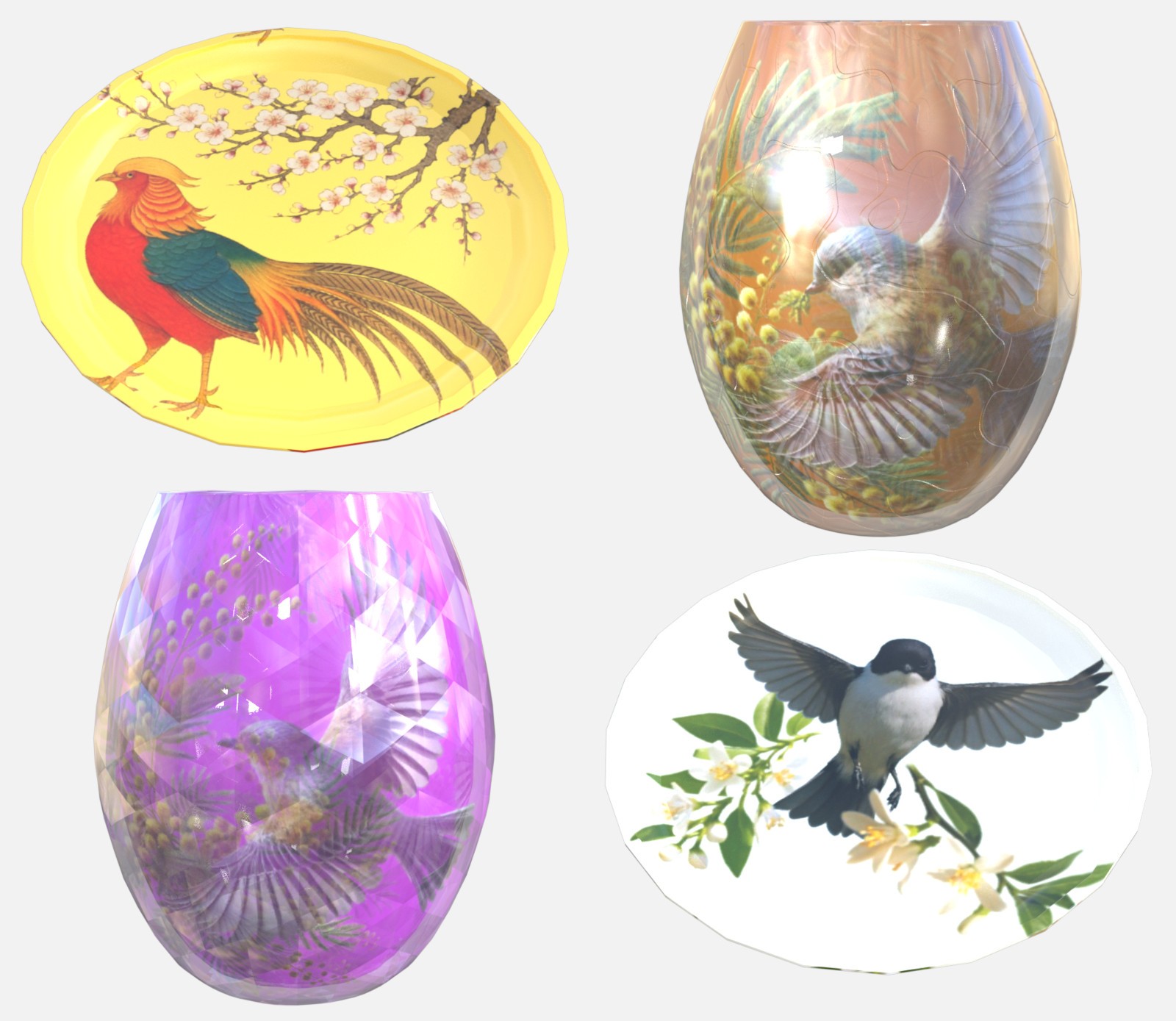 Bird & Flower Pattern Iray Shader Vol.3 by N/A
