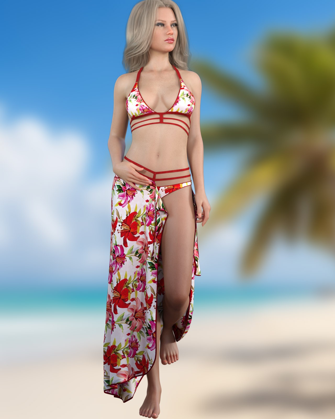 dforce - Beach Skirt - Genesis 8 and 9 by N/A