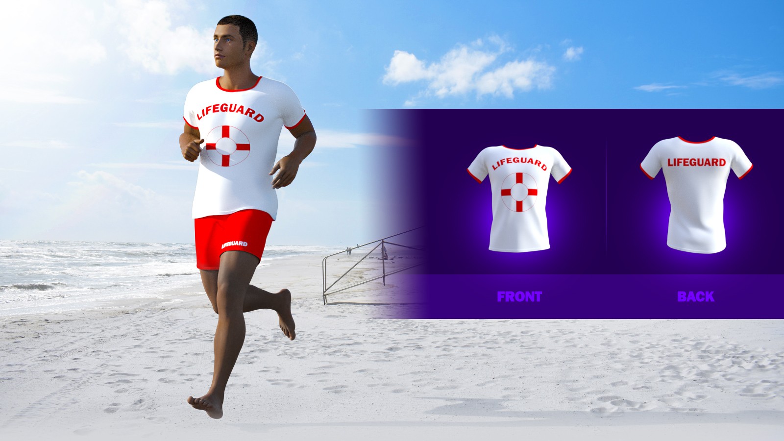 Lifeguard Uniforms for G8M Basic Wear by N/A