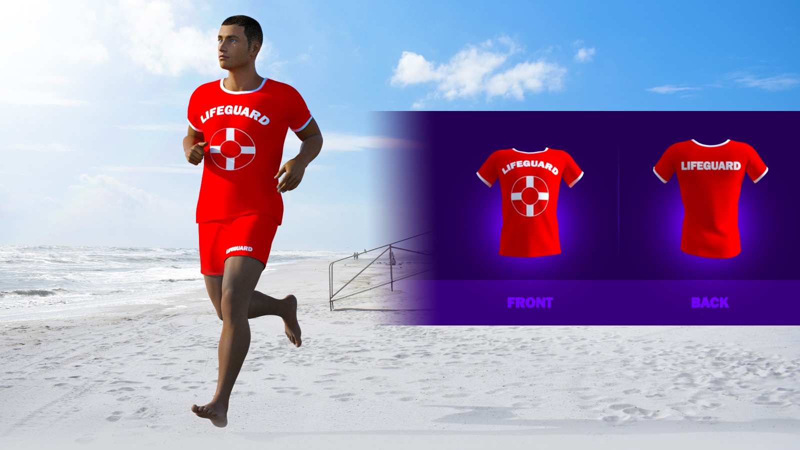 Lifeguard Uniforms for G8M Basic Wear by N/A