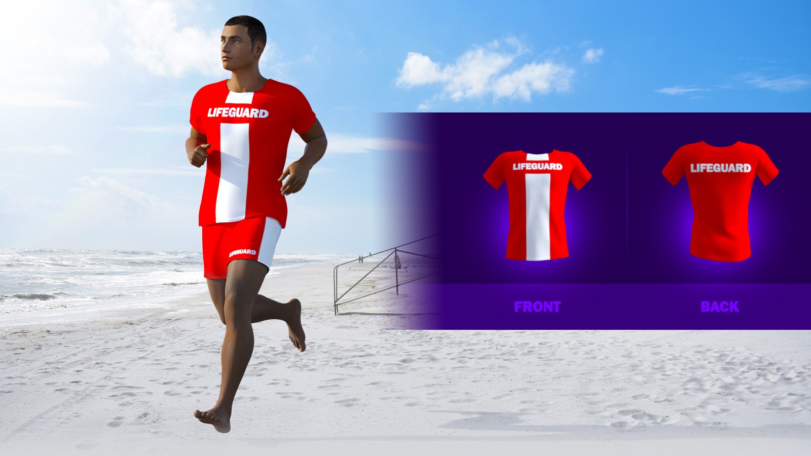 Lifeguard Uniforms for G8M Basic Wear by N/A