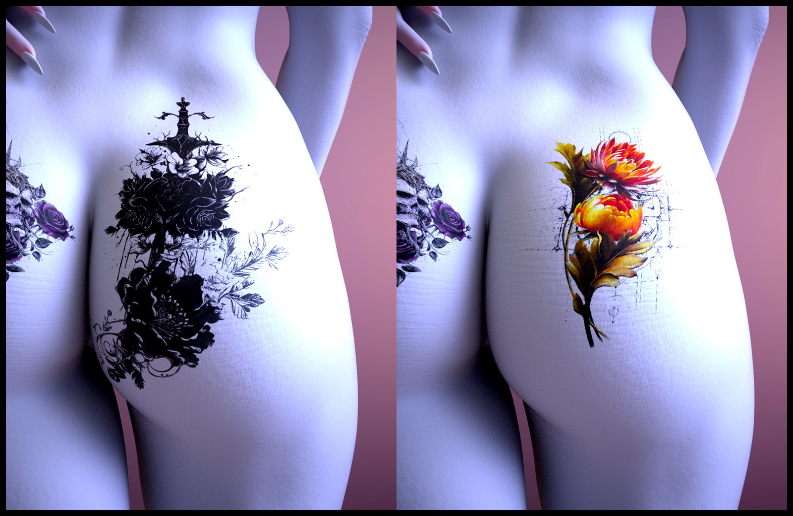 ND Great Intimate Tattoos for Genesis 9 by N/A