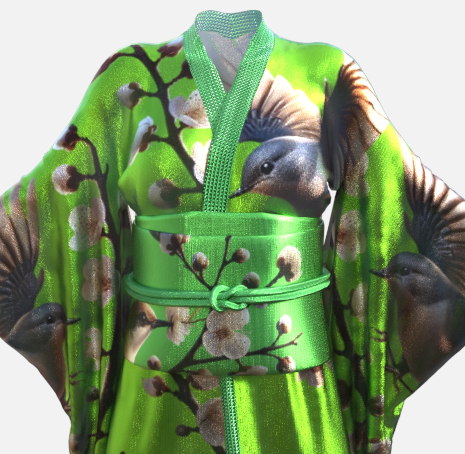 Youkai Kachouga dForce Kimono Outfit Texture Add-ons Bundle by N/A