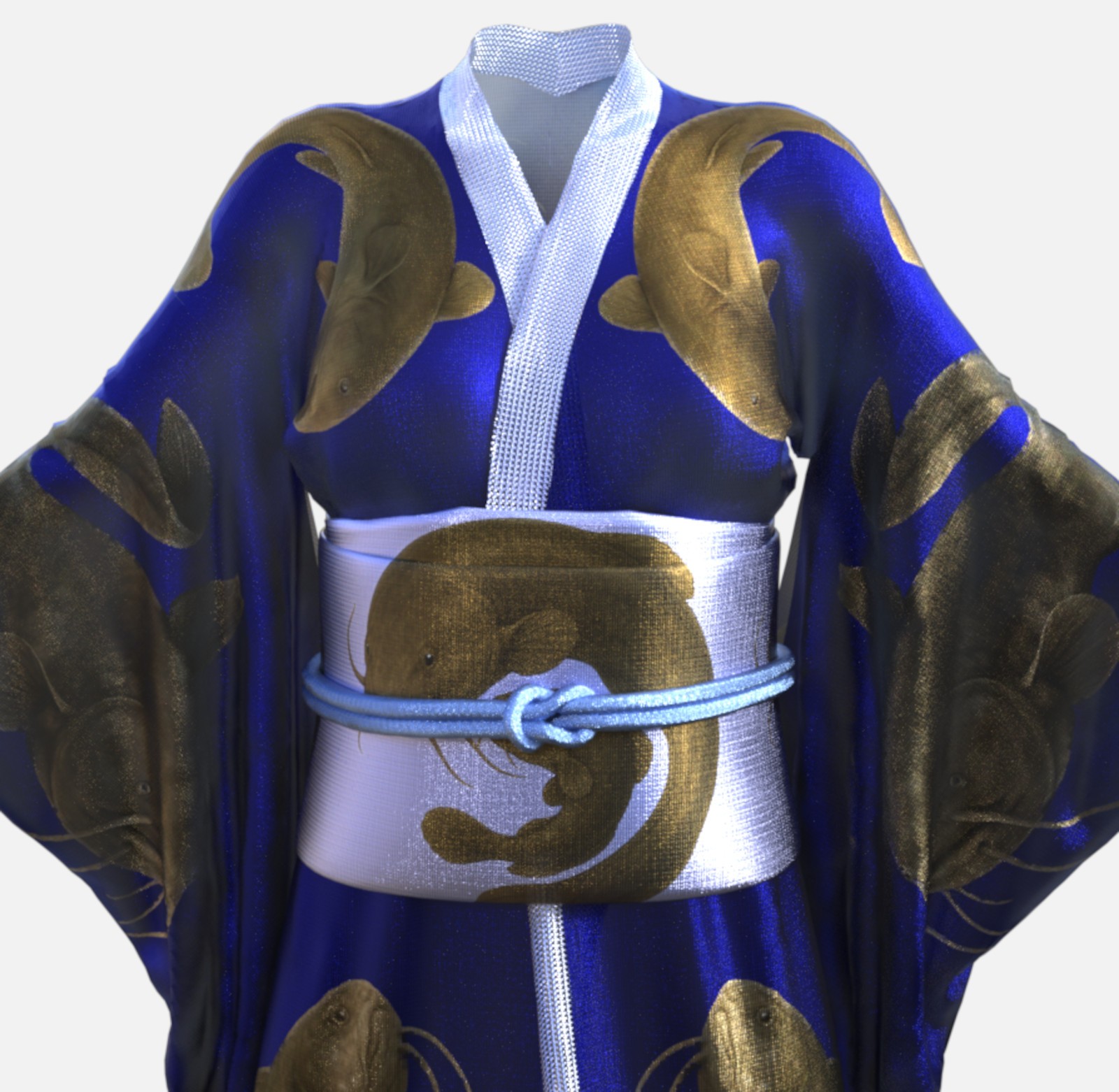 Youkai Kachouga dForce Kimono Outfit Texture Add-ons Bundle by N/A