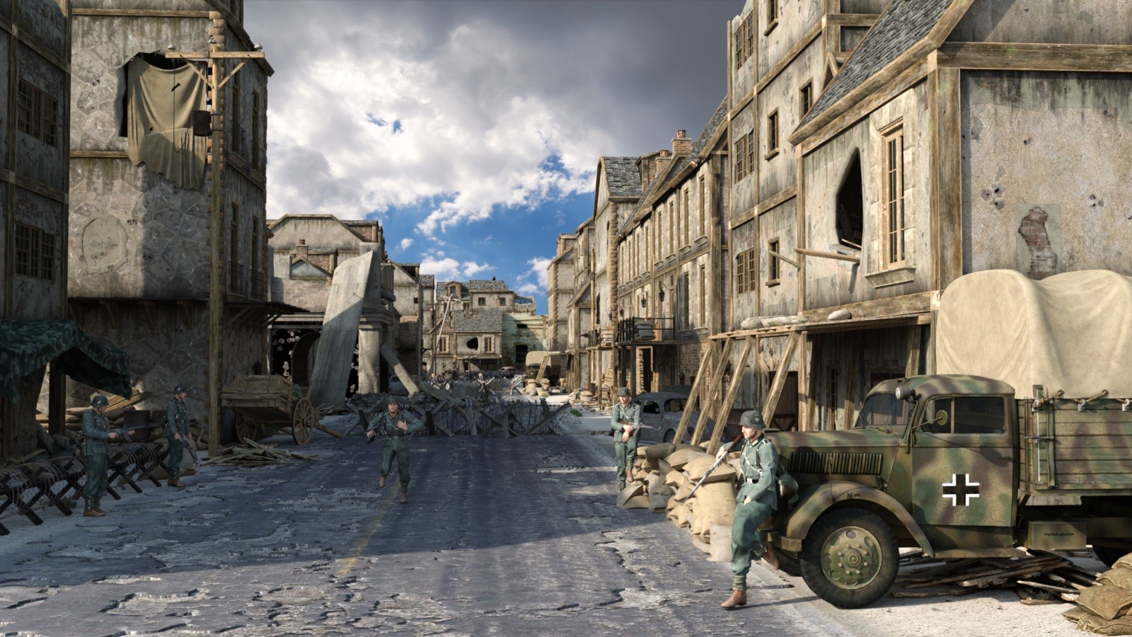 WW2 Town Ruins for DAZ WW2 Town Ruins for DAZ