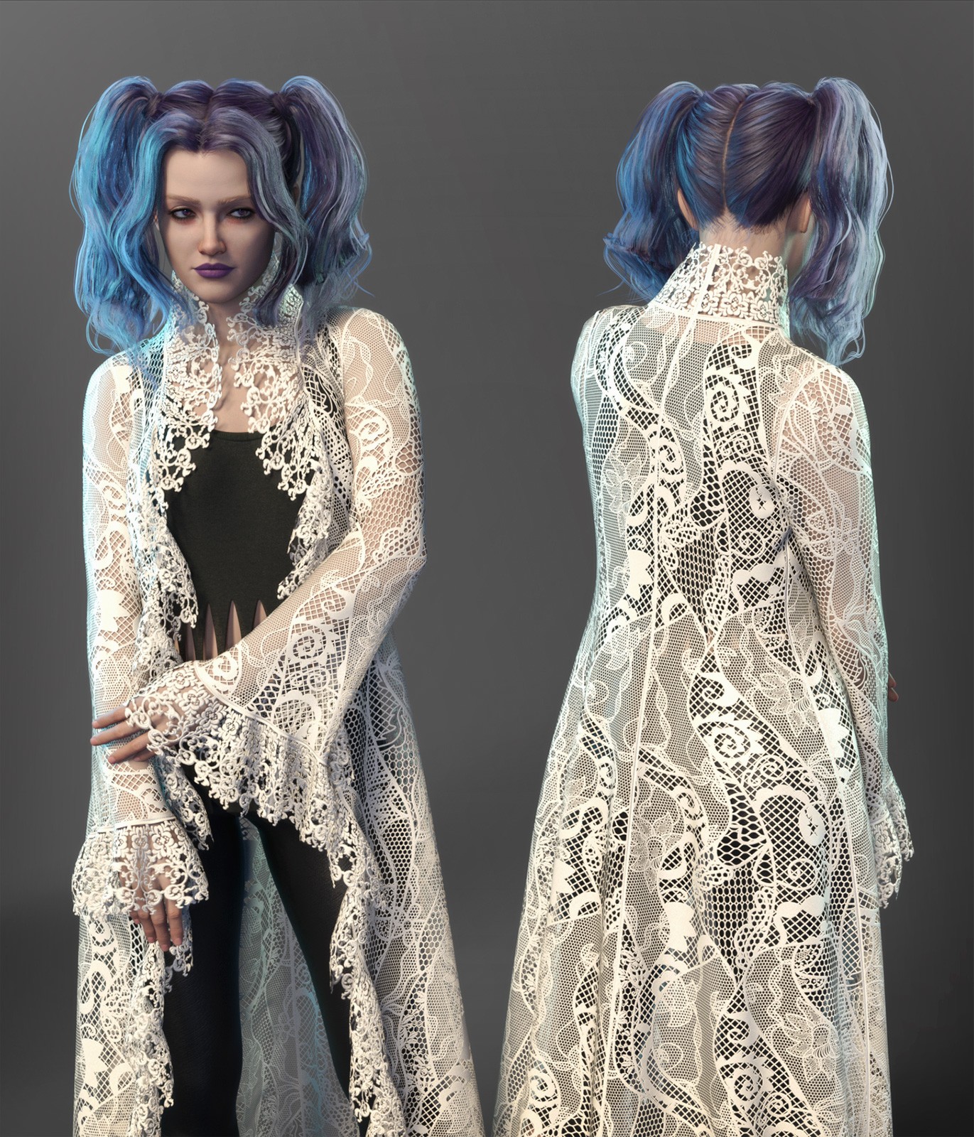 Rockstar Materials for FRQ dForce: Frilly Coat by N/A