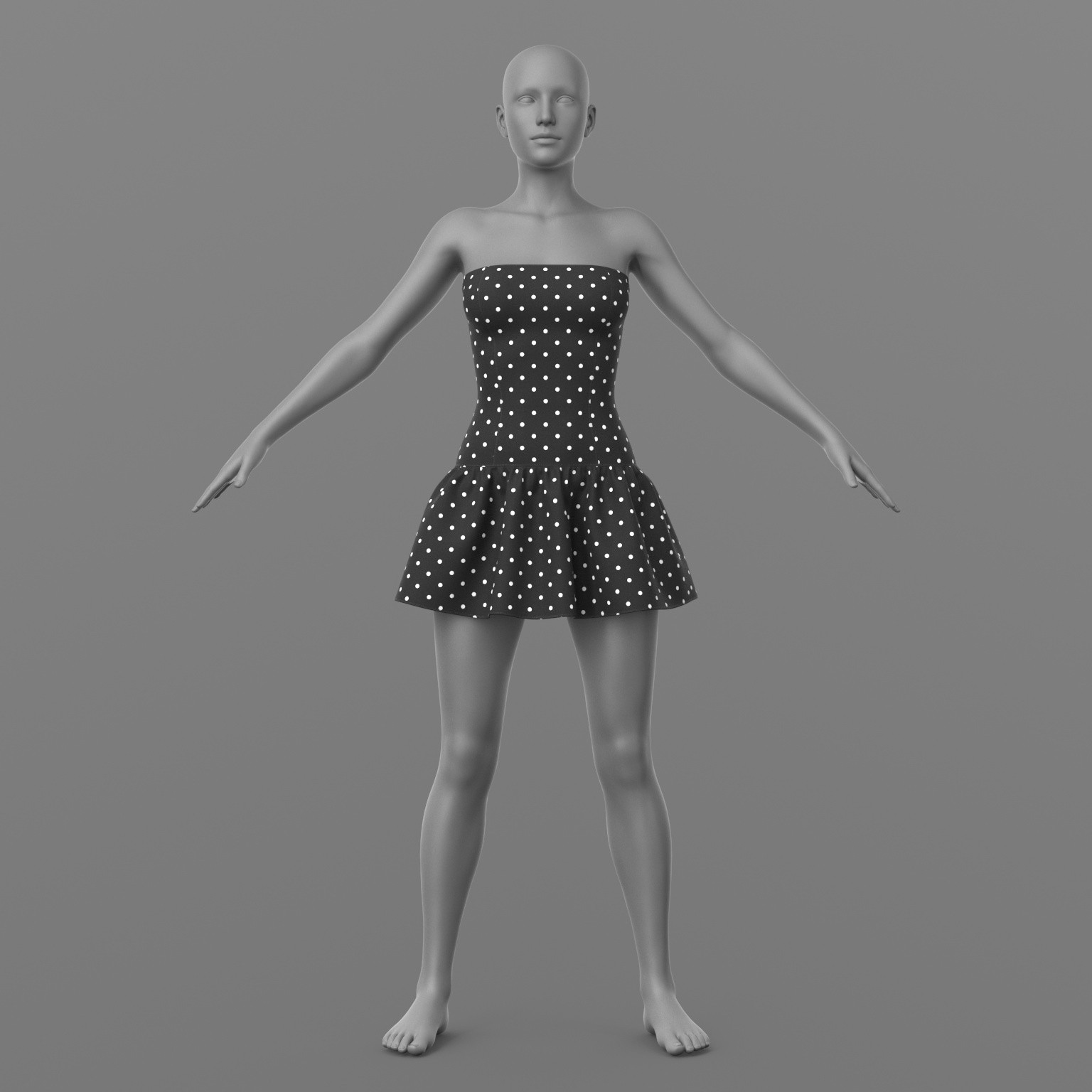 Short Dress G8 Female by N/A