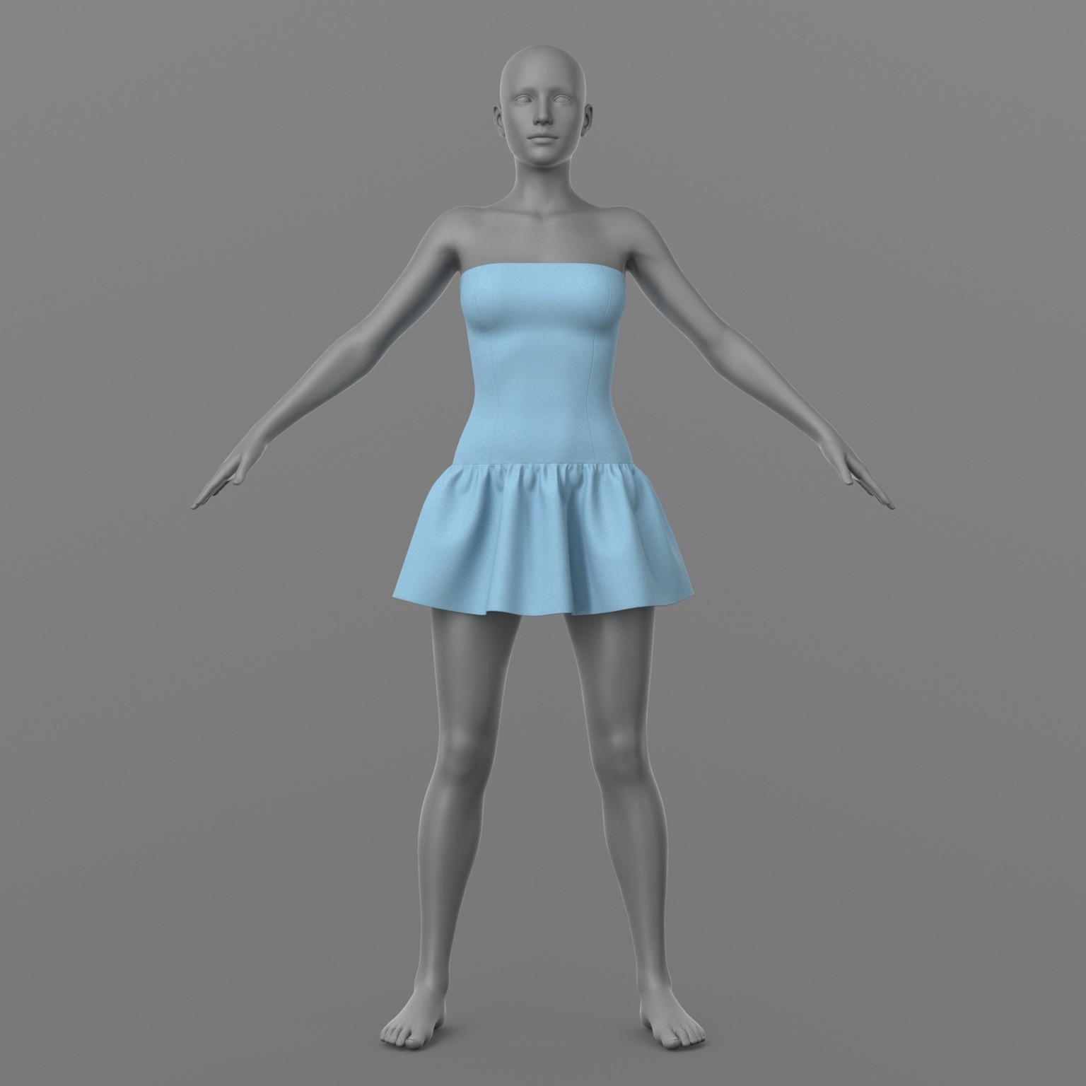 Short Dress G8 Female by N/A