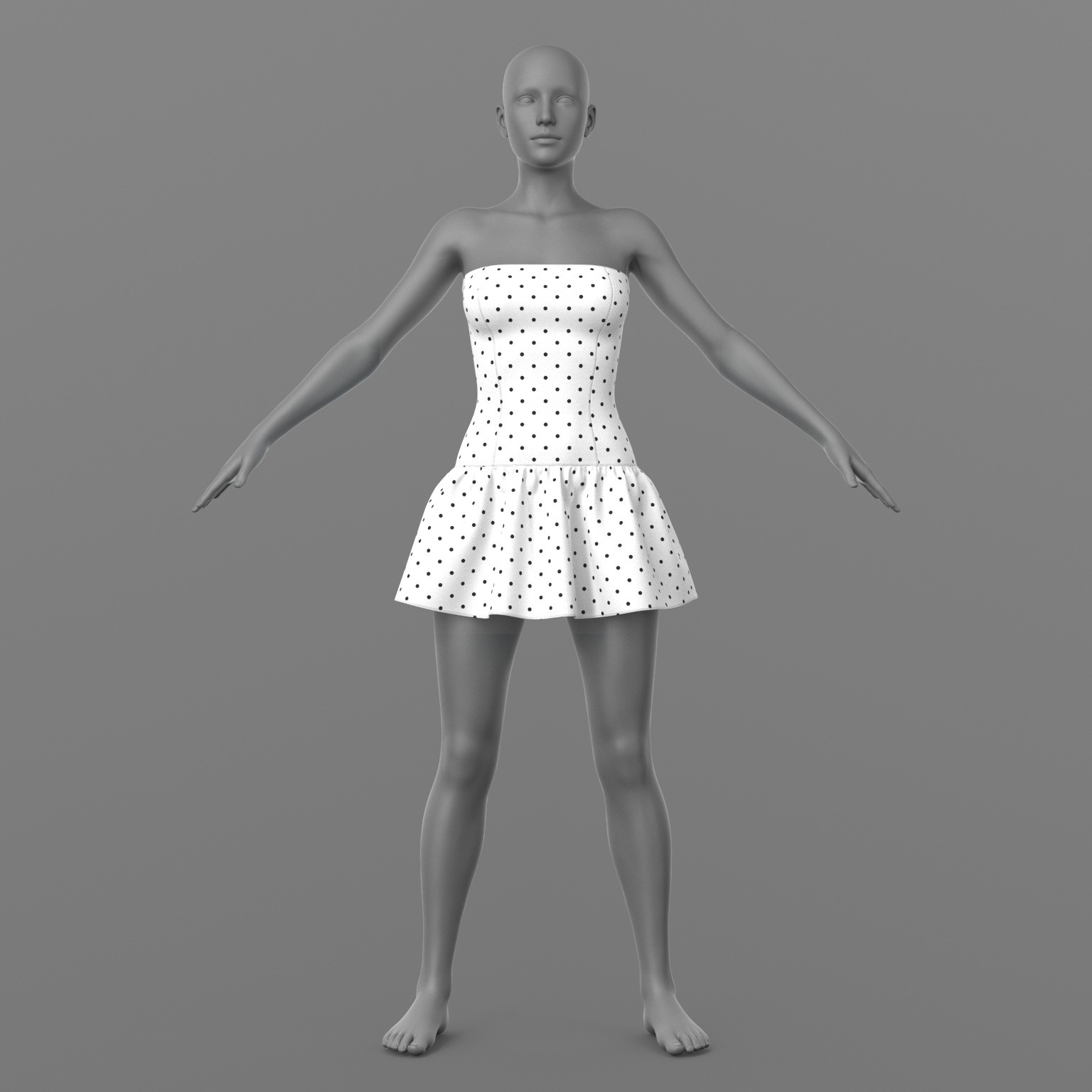 Short Dress G8 Female by N/A