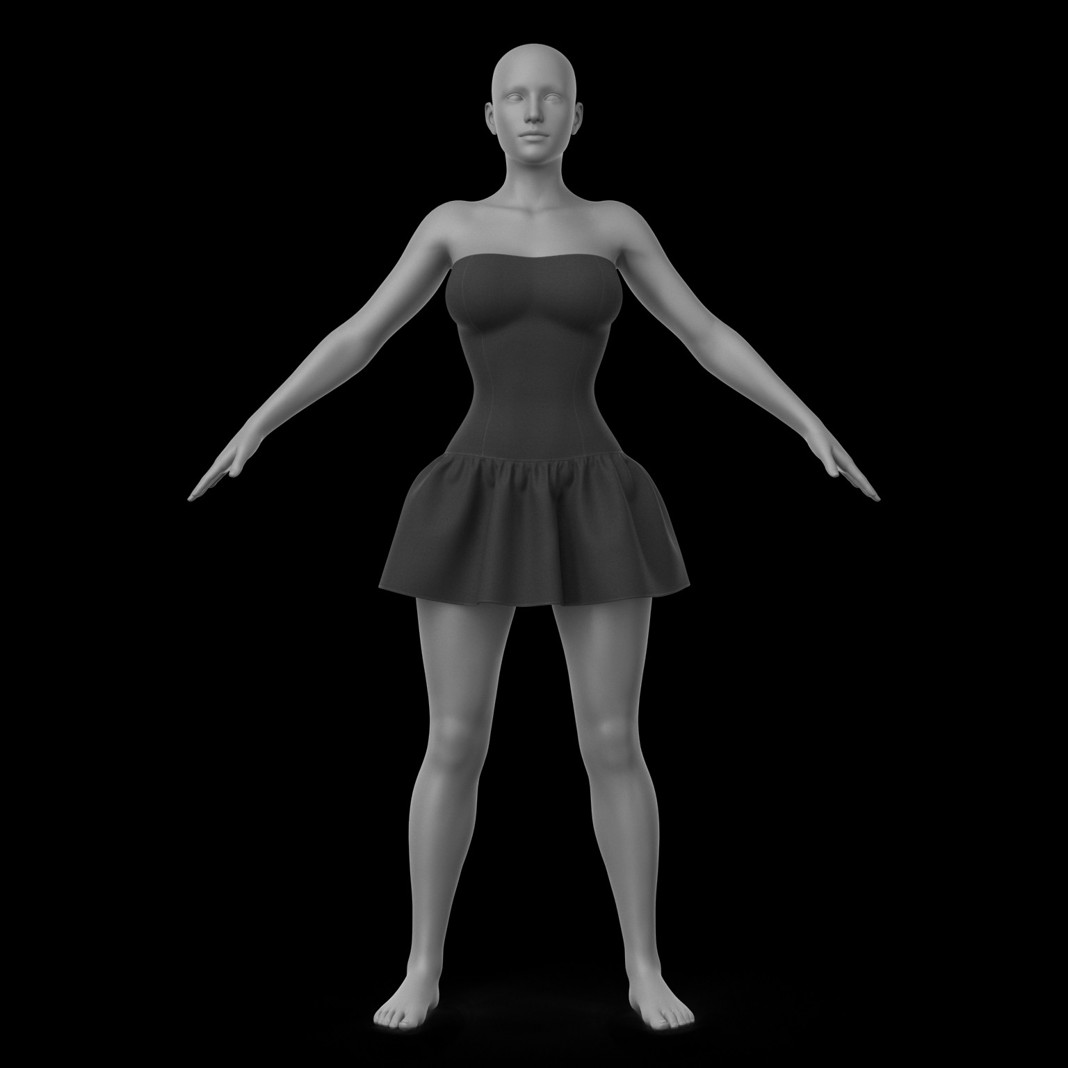Short Dress G8 Female by N/A